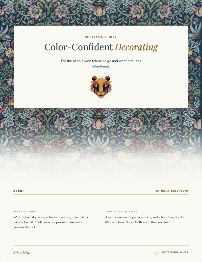 Color-Confident Decorating Worksheet