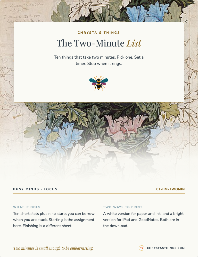 CT-BM-TWOMIN cover