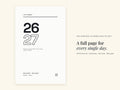 Life Planner 2026 2027 | Dated Daily Hyperlinked PDF | Minimalist | Half Letter 5.5 x 8.5 | GoodNotes iPad + Printable