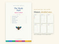Meals Pack | Printable Meal Planner + Grocery Pages | Bee | Half Letter 5.5 x 8.5 | Hyperlinked PDF GoodNotes | ADHD Friendly
