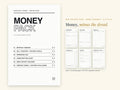 Money Pack | Printable Budget + Bill Tracker Pages | Minimalist | Half Letter 5.5 x 8.5 | Hyperlinked PDF GoodNotes | ADHD Friendly