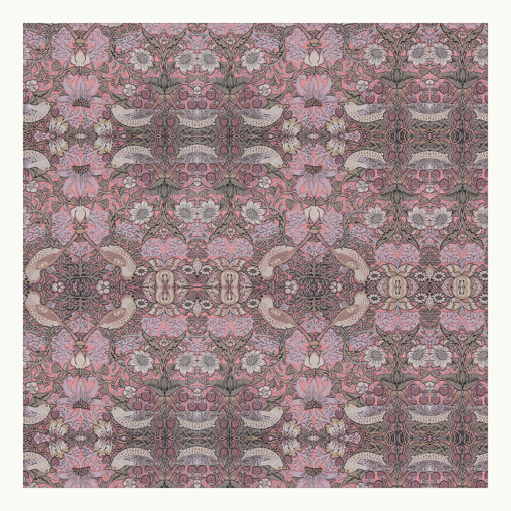 William Morris Phone Wallpaper, Strawberry Thief and Violet, 8 Files for Phone Tablet Desktop