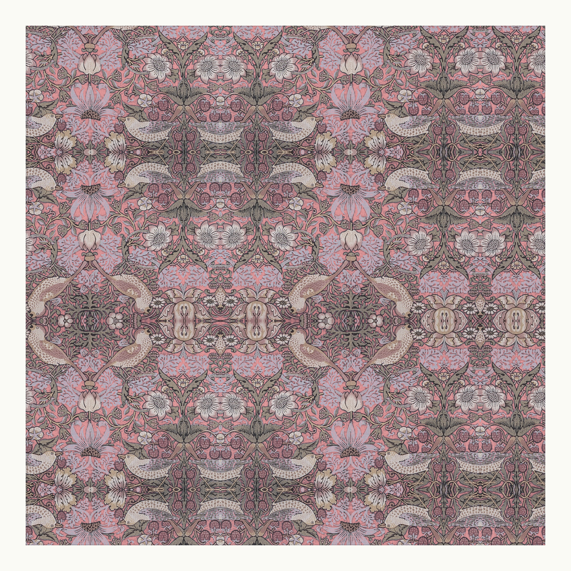 William Morris Phone Wallpaper, Strawberry Thief and Violet, 8 Files for Phone Tablet Desktop