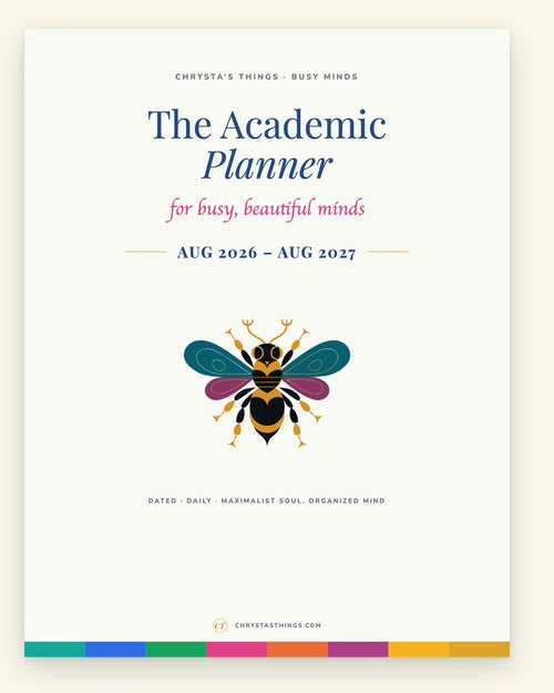 Academic Daily Planner 2026 2027 | Dated Hyperlinked PDF | Letter 8.5 x 11 | GoodNotes iPad + Printable | ADHD Friendly | Aug to Aug